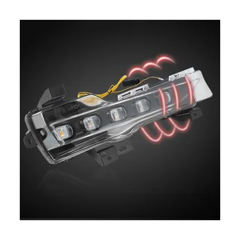 Светодиодный белый дневной ходовой свет DRL с желтым динамическим последовательным указателем поворота, противотуманный для Tesla Model 3, Model Y