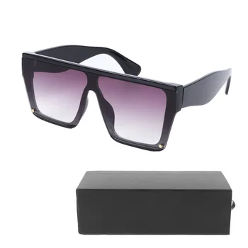 Солнцезащитные очки большого размера с защитой от ультрафиолета Модные солнцезащитные очки с постепенным поседением линз Эргономичные удобные для вождения