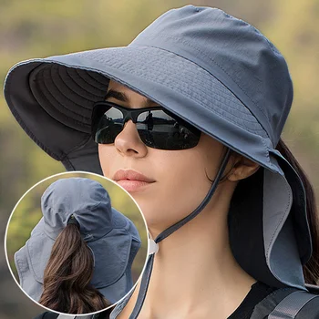 Солнцезащитные шляпы с защитой от ультрафиолета, охотничья рыболовная кепка для мужчин и женщин, ветрозащитная шаль, панама, тонкие дышащие рыбацкие кепки,