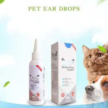 Средство для чистки ушей домашних кошек и собак Ушные капли для борьбы с дрожжевыми клещами Удаляет неприятный запах Продуктов для собак