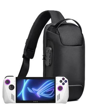 Сумка через плечо для игровой консоли ROG Ally Steam Deck, противоударная сумка для переноски, защитный нагрудный карман для рюкзака, дорожный чехол