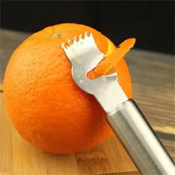 Терка для лимона из нержавеющей стали, нож для чистки лимона, апельсина, терка для цитрусовых, нож для чистки кухонных гаджетов, аксессуары для бара