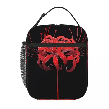 Термосумка для ланча Beautiful Red Spider Lily, термосумка для еды, изолированная сумка для ланча