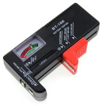 Универсальный тестер заряда батареи P82D, тестеры уровня заряда батареи для небольших домашних помещений, инструмент для проверки емкости батарей 9 В 1,5 В