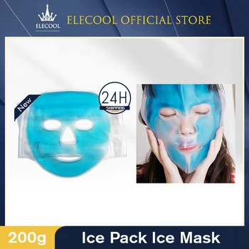 Холодная Гелевая маска для лица Ледяной компресс Blue Full Face Увлажняющий холод С расслаблением Faicial Pack Face Pad S6X8