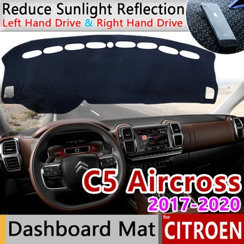 для Citroen C5 Aircross 2017 2018 2019 2020 Противоскользящий Коврик Накладка на Приборную панель Солнцезащитный Козырек Dashmat Автомобильные Аксессуары Ковер C5-Aircross